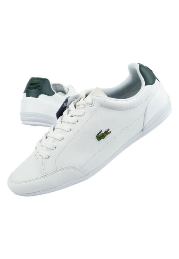 Buty Lacoste Chaymon M 431R5 białe. Okazja: na co dzień. Kolor: biały. Materiał: skóra ekologiczna, materiał. Szerokość cholewki: normalna