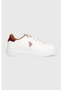 U.S. Polo Assn. sneakersy CODY kolor biały CODY001M/CH1. Nosek buta: okrągły. Zapięcie: sznurówki. Kolor: biały. Materiał: guma