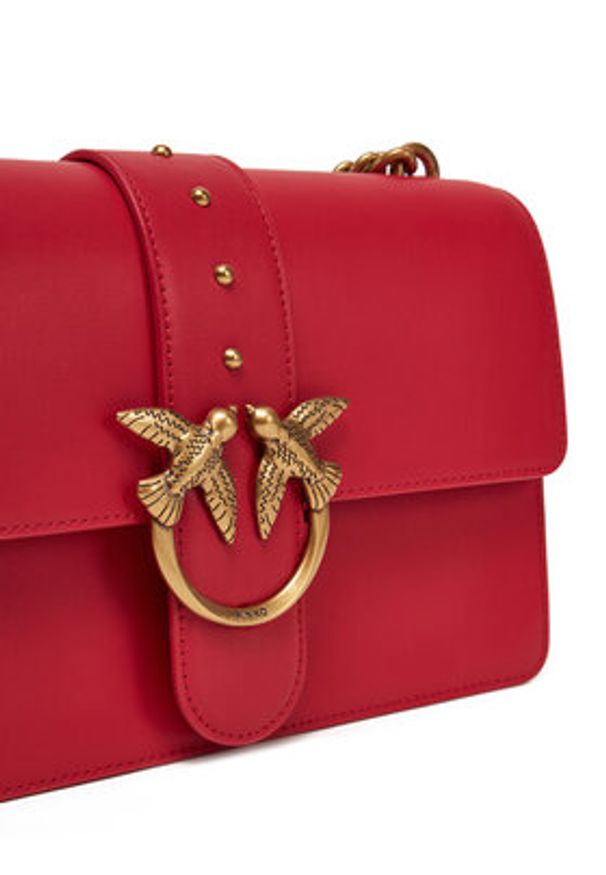 Pinko - PINKO Torebka Love One Classic Cl PE 25 PCPL 100053 A0F1 Czerwony. Kolor: czerwony. Materiał: skórzane