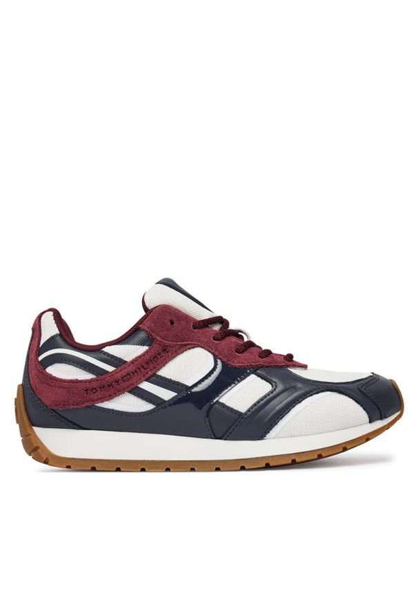 TOMMY HILFIGER - Tommy Hilfiger Sneakersy Th Modern Runner Mix Mat FW0FW09098 Kolorowy. Materiał: skóra. Wzór: kolorowy