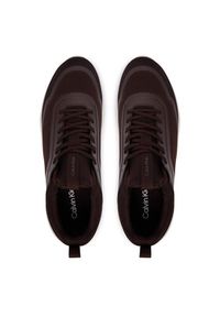 Calvin Klein Sneakersy Light Eva Run Lace Sock Mm HM0HM02164 Bordowy. Kolor: czerwony. Materiał: materiał. Sport: bieganie #6