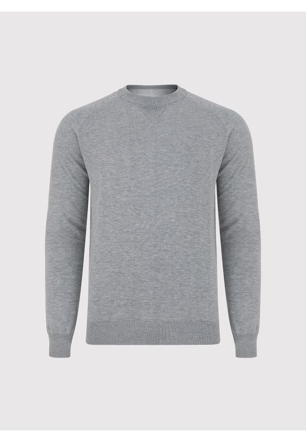 Pako Lorente - PAKO LORENTE – Jasnoszary sweter męski. Kolor: szary. Materiał: poliester, bawełna. Sezon: zima, jesień