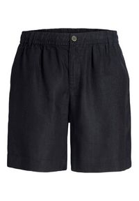 Jack & Jones Szorty materiałowe St. Bill 12253134 Czarny Wide Leg. Kolor: czarny. Materiał: len #8