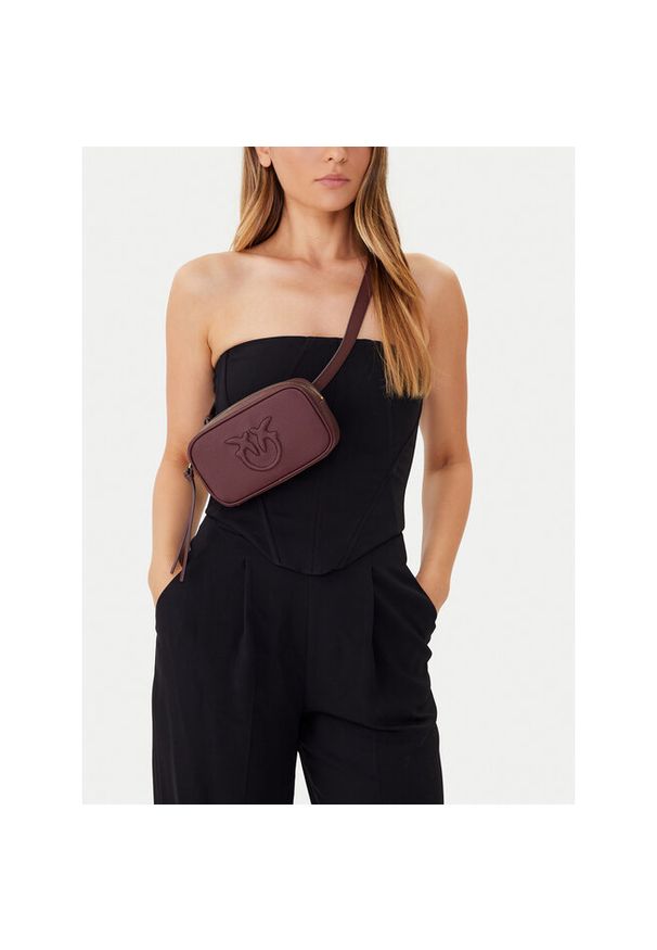 Pinko - Torebka PINKO. Kolor: brązowy