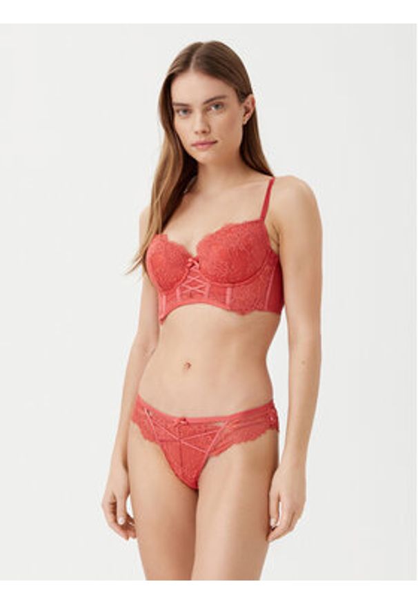 Hunkemöller Figi brazylijskie Arabella 206332 Czerwony. Kolor: czerwony. Materiał: syntetyk