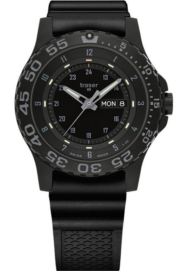 Zegarek Traser Zegarek męski Traser TS-104207 czarny. Kolor: czarny
