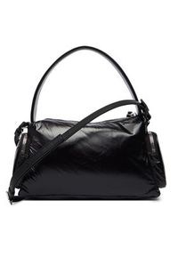 Calvin Klein Torebka Pocket Shiny Nylon Small Bag LV04F3405G Czarny. Kolor: czarny. Materiał: skórzane #4