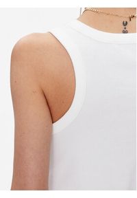 Calvin Klein Jeans Top J20J221055 Biały Regular Fit. Kolor: biały. Materiał: bawełna #4
