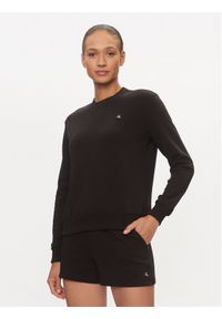 Calvin Klein Jeans Bluza Embro Badge J20J223085 Czarny Regular Fit. Kolor: czarny. Materiał: bawełna