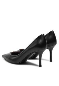 Tory Burch Szpilki Double T Buckle 160134 Czarny. Kolor: czarny. Materiał: skóra. Obcas: na szpilce #4