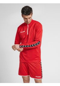 Hummel bluza sportowa na trening hml Authentic Half Zip Sweatshirt. Kolor: czerwony, wielokolorowy, różowy. Materiał: materiał. Sport: fitness