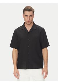 Calvin Klein Koszula LV04LC127G Czarny Regular Fit. Kolor: czarny. Materiał: syntetyk