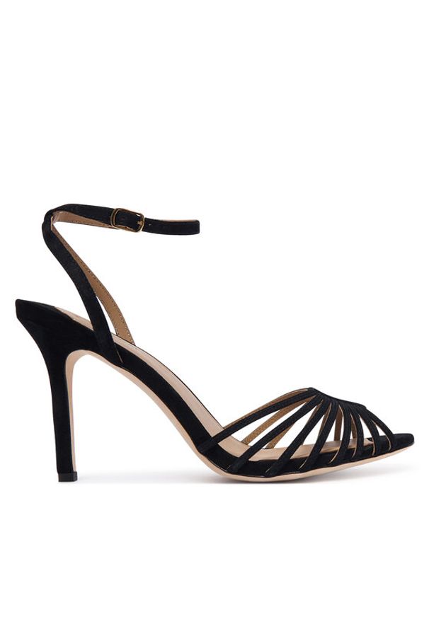 Lauren Ralph Lauren - LAUREN RALPH LAUREN Sandały 802P15738001 Czarny. Kolor: czarny. Materiał: zamsz, skóra
