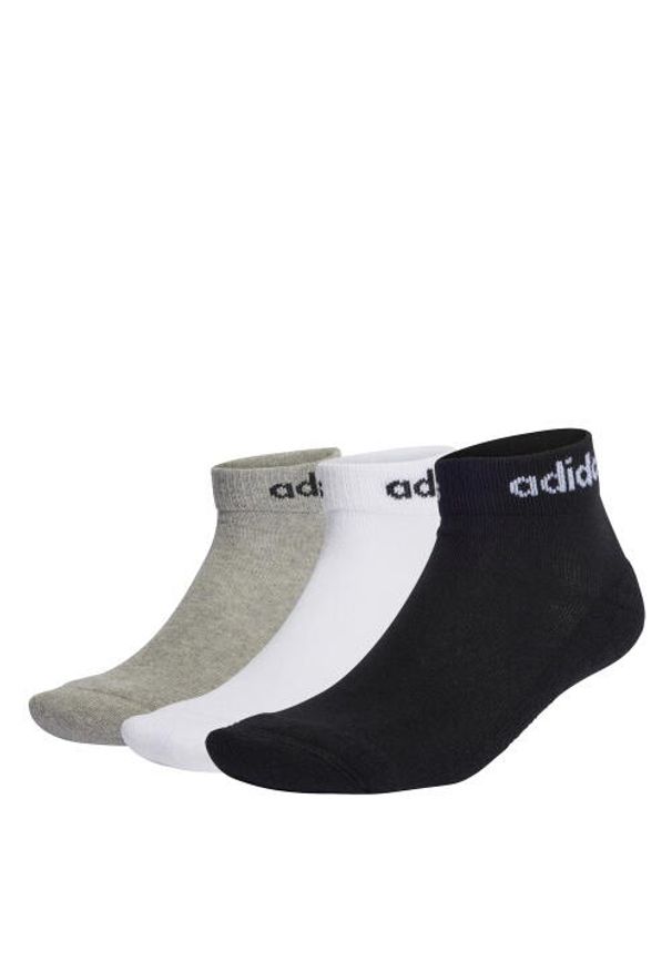 Adidas - Skarpety krótkie sportowe unisex adidas C Linear Ankle. Kolor: wielokolorowy, czarny, szary