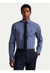 Polo Ralph Lauren Koszula 710974534007 Granatowy Custom Fit. Typ kołnierza: polo. Kolor: niebieski. Materiał: bawełna #1