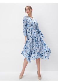 Mohito - Koszulowa sukienka mini - Niebieski. Kolor: niebieski. Typ sukienki: koszulowe. Długość: mini #2