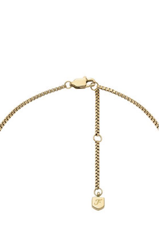 Fossil Naszyjnik All Stacked Up JA7248710 Złoty. Materiał: metalowe. Kolor: złoty