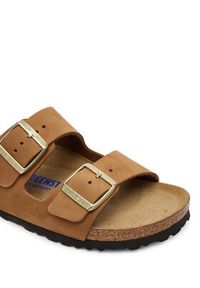 Birkenstock Klapki Arizona Sfb 1032086 Brązowy. Kolor: brązowy. Materiał: nubuk, skóra #3
