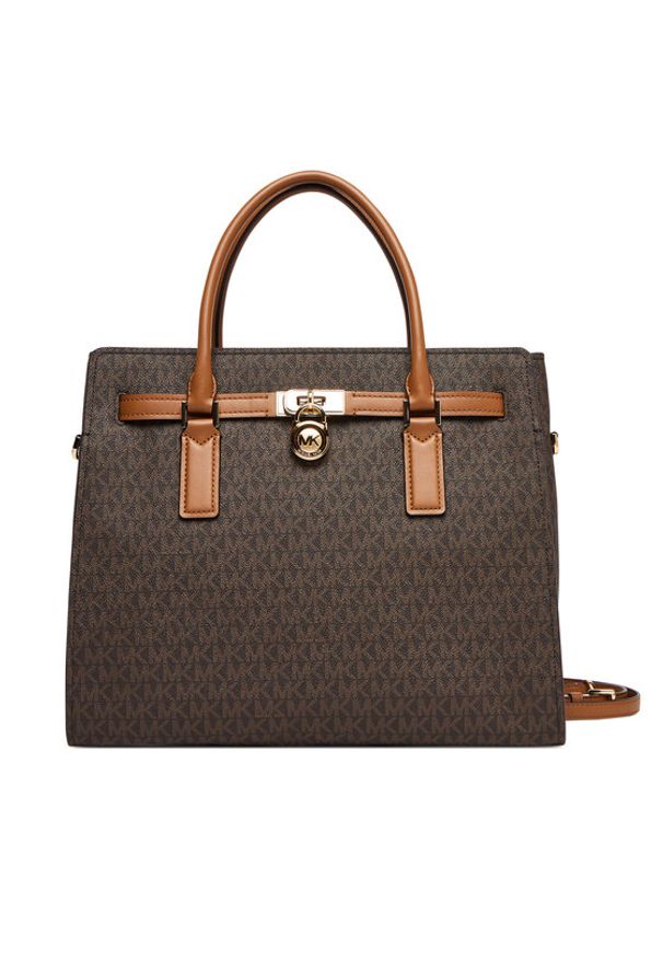MICHAEL Michael Kors Torebka 30F5GNXS3B Brązowy. Kolor: brązowy. Materiał: skórzane