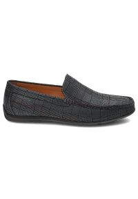 Szare Mokasyny John Doubare Męskie Stylowe Obuwie. Kolor: szary. Materiał: skóra, zamsz. Szerokość cholewki: normalna. Styl: elegancki #8