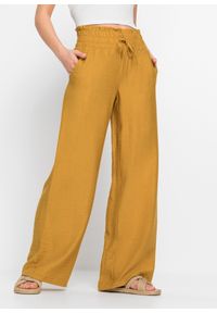 bonprix - Spodnie. Kolor: żółty #1