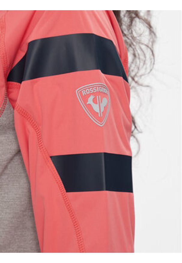 Rossignol Bluza techniczna Poursuite RLIWJ20 Koralowy Slim Fit. Kolor: pomarańczowy. Materiał: syntetyk