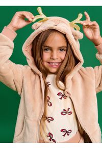 Sinsay - Bluza rozpinana - beżowy. Kolekcja: plus size. Kolor: beżowy. Materiał: materiał. Sezon: zima #1