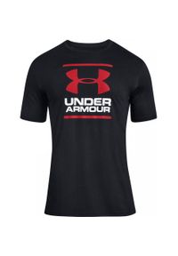 Under Armour - Koszulka fitness męska UNDER ARMOUR GL Foundation z krótkim rękawem. Kolor: wielokolorowy, czarny, czerwony. Materiał: bawełna, poliester. Długość rękawa: krótki rękaw. Długość: krótkie. Sport: fitness #1