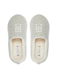 TOMMY HILFIGER - Tommy Hilfiger Kapcie Th Embroidered Basics Slipper FW0FW08135 Szary. Kolor: szary. Materiał: materiał #5