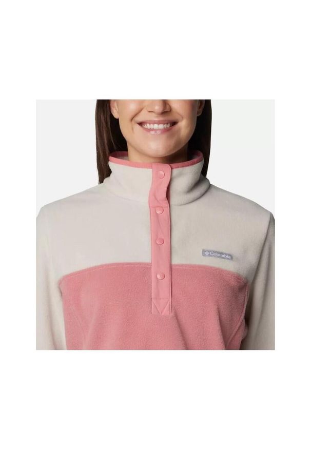 columbia - Bluza polarowa damska Columbia Benton Springs 1/2 Snap Pullover Fleece II. Kolor: biały. Materiał: polar