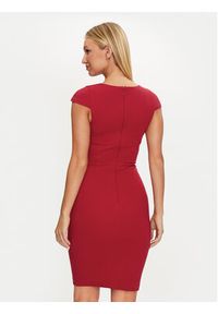 Marciano Guess Sukienka codzienna 4YGK23 6375Z Czerwony Bodycon Fit. Okazja: na co dzień. Kolor: czerwony. Materiał: wiskoza. Typ sukienki: bodycon, proste. Styl: casual