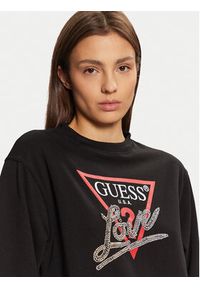 Guess Bluza W5RQ04 KB683 Czarny Regular Fit. Kolor: czarny. Materiał: syntetyk