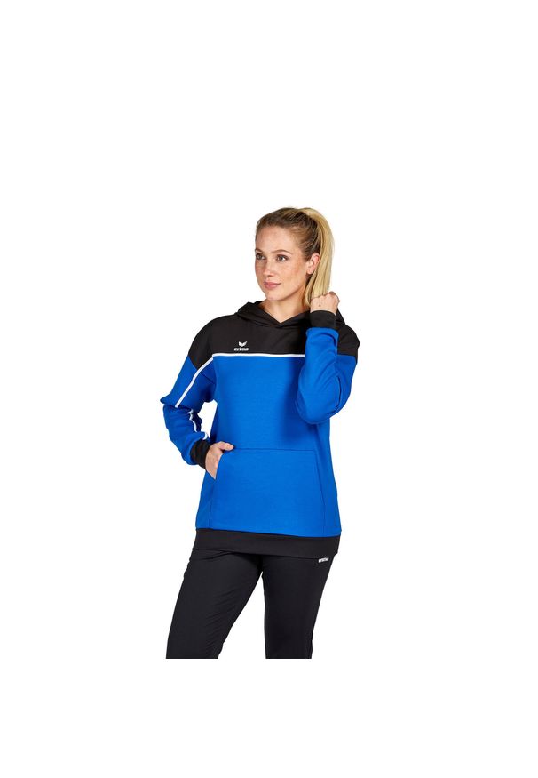 ERIMA - Sweat bluza z kapturem dla kobiet Erima Change. Typ kołnierza: kaptur. Kolor: niebieski, wielokolorowy, czarny. Materiał: polar. Sezon: zima