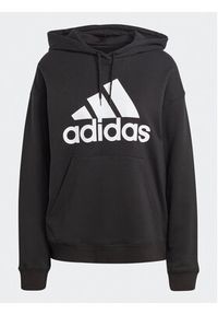 Adidas - adidas Bluza Essentials Big Logo Oversized French Terry Hoodie HR4934 Czarny Loose Fit. Kolor: czarny. Materiał: bawełna #7