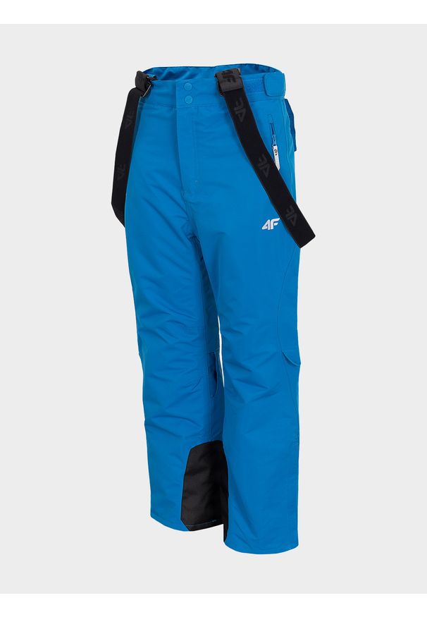 4f - Spodnie narciarskie chłopięce (122-164). Kolor: niebieski. Materiał: materiał, poliester, mesh. Sezon: zima. Sport: narciarstwo