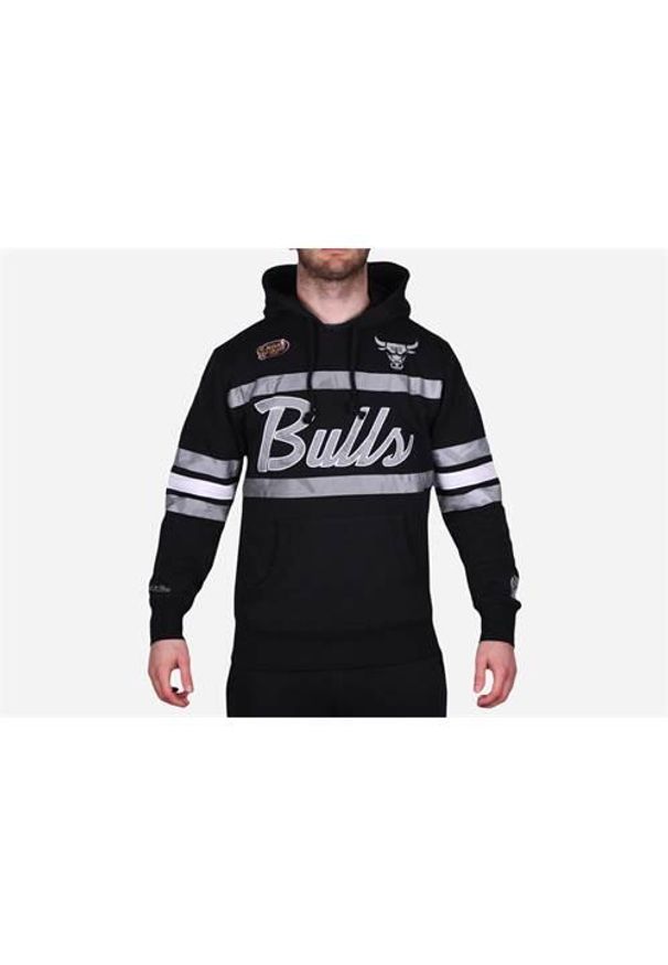 Bluzy sportowa męska Mitchell & Ness Chicago Bulls. Typ kołnierza: kaptur. Kolor: czarny