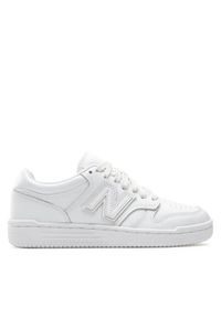 New Balance Sneakersy BB480L3W Biały. Kolor: biały. Materiał: skóra