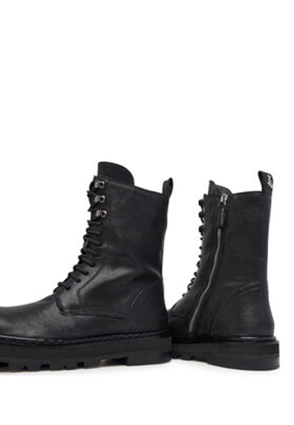 Patrizia Pepe Trzewiki 8Y0122/L005-FB30 Czarny. Kolor: czarny. Materiał: skóra