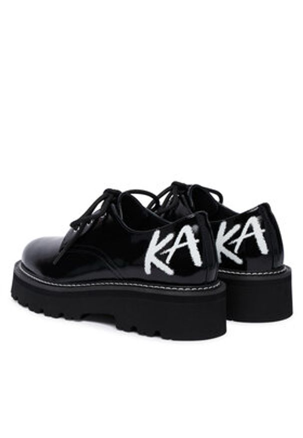 Karl Lagerfeld - KARL LAGERFELD Półbuty KL43426 Czarny. Kolor: czarny. Materiał: skóra