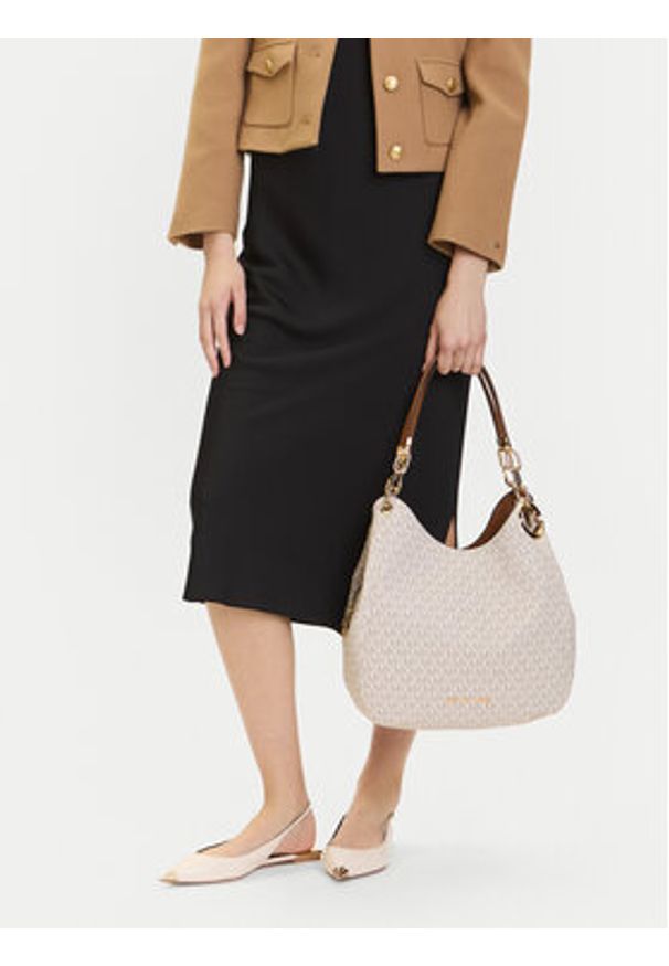 Michael Kors Torebka Lillie 30T9G0LE3B Beżowy. Kolor: beżowy. Materiał: skórzane