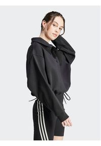 Adidas - adidas Bluza IR8379 Czarny Oversize. Kolor: czarny. Materiał: bawełna #3