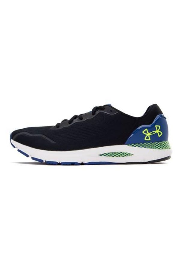 Buty treningowe męskie Under Armour Hovr Sonic 6. Zapięcie: sznurówki. Kolor: czarny. Materiał: materiał, syntetyk, tkanina. Szerokość cholewki: normalna