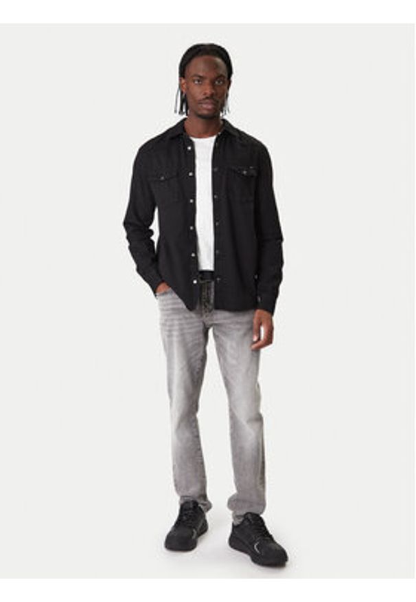 Tommy Jeans Koszula jeansowa Western DM0DM22432 Czarny Relaxed Fit. Kolor: czarny. Materiał: bawełna