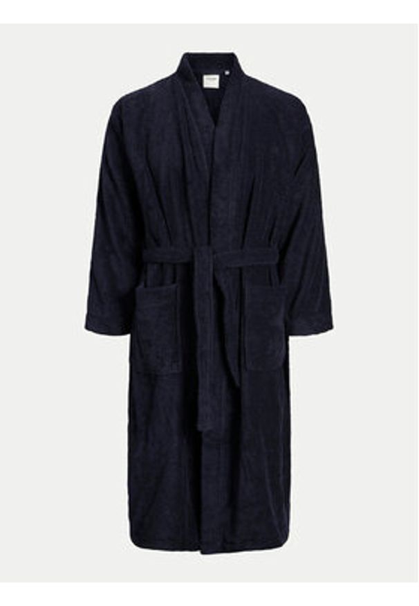 Jack & Jones Szlafrok 12243624 Granatowy. Kolor: niebieski. Materiał: bawełna