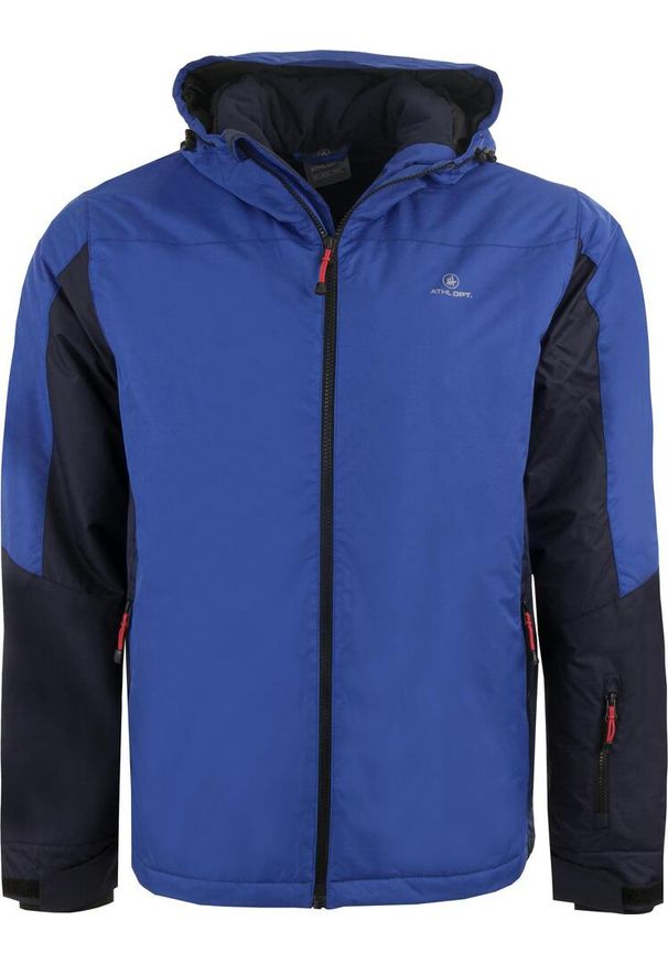 ZSPORT - Wodoodporna Kurtka Narciarska Nathaniel dla Mężczyzn 2XL - Athl DPT. Kolor: niebieski. Sezon: zima. Sport: narciarstwo