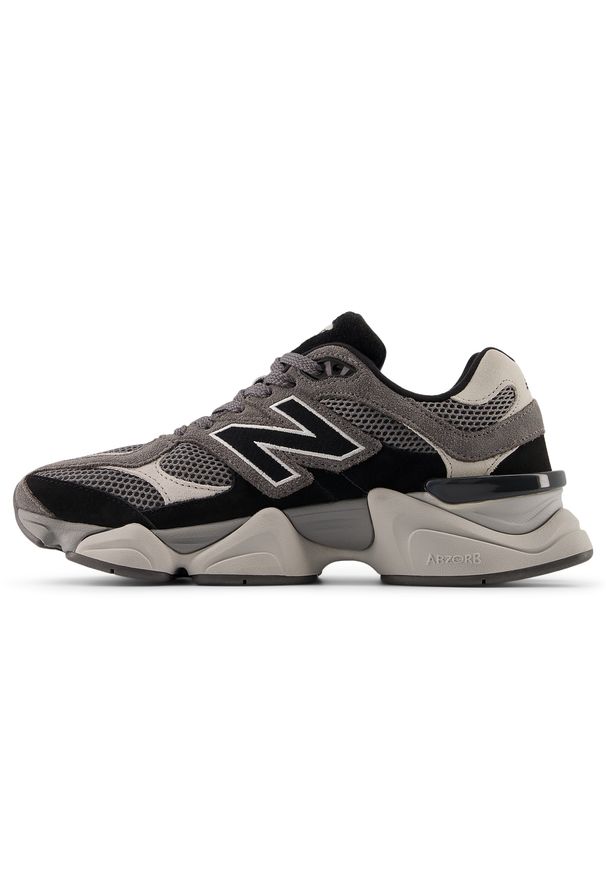 Buty unisex New Balance U9060ERA – szare. Kolor: szary. Materiał: guma, skóra, materiał, syntetyk. Szerokość cholewki: normalna. Sport: turystyka piesza