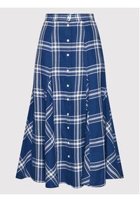 Polo Ralph Lauren Spódnica trapezowa 211857022001 Niebieski Regular Fit. Kolor: niebieski. Materiał: bawełna