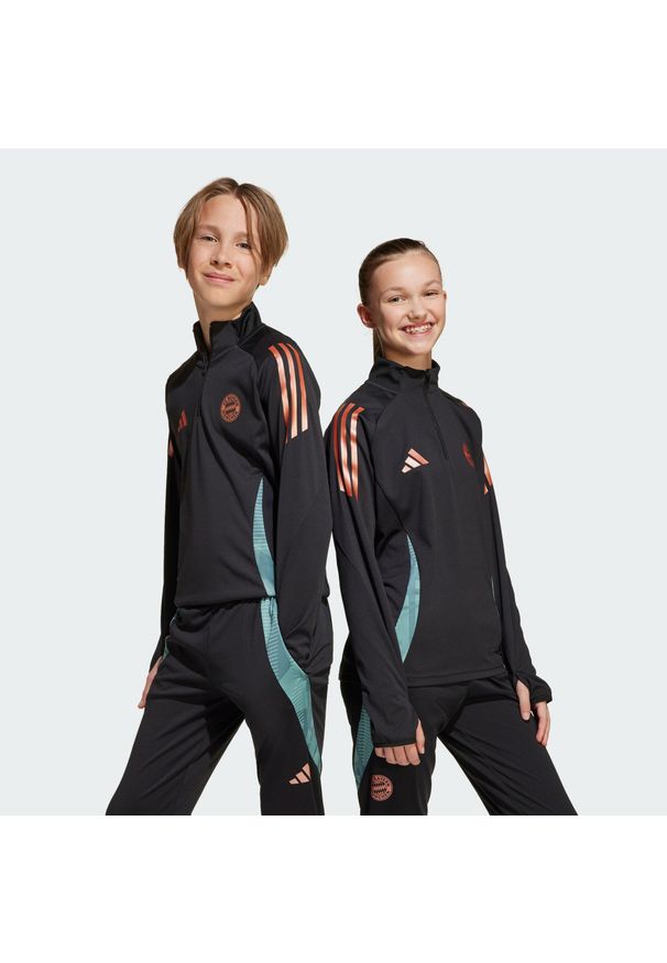 Adidas - Bluza FC Bayern Tiro 24 Training Kids. Kolor: czarny. Materiał: materiał. Sport: piłka nożna