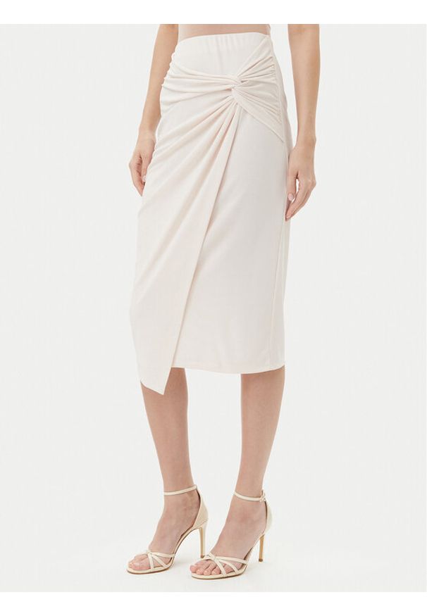 Rinascimento Spódnica midi CFC0123489003 Beżowy Regular Fit. Kolor: beżowy. Materiał: syntetyk