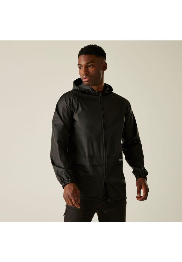 Regatta - Stormbreak Adults Hiking Wodoodporna kurtka typu shell. Kolor: czarny. Materiał: poliester, tkanina. Sport: turystyka piesza